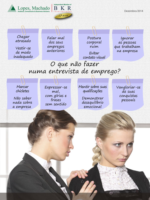 O que não fazer numa entrevista de emprego? - Auditoria Externa - BKR ...